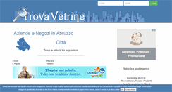 Desktop Screenshot of abruzzo.trovavetrine.it