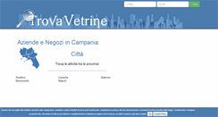 Desktop Screenshot of campania.trovavetrine.it