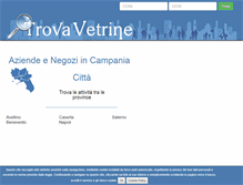 Tablet Screenshot of campania.trovavetrine.it