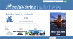 Desktop Screenshot of lombardia.trovavetrine.it