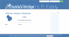 Desktop Screenshot of basilicata.trovavetrine.it