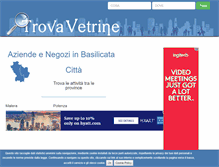 Tablet Screenshot of basilicata.trovavetrine.it