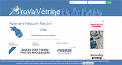 Desktop Screenshot of marche.trovavetrine.it