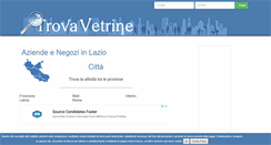Desktop Screenshot of lazio.trovavetrine.it