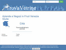 Tablet Screenshot of friuliveneziagiulia.trovavetrine.it