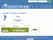 Tablet Screenshot of calabria.trovavetrine.it