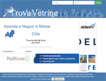 Tablet Screenshot of molise.trovavetrine.it