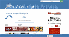 Desktop Screenshot of liguria.trovavetrine.it